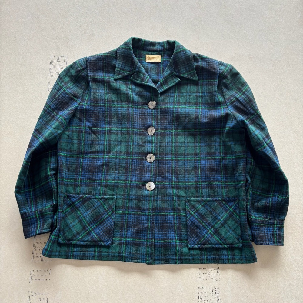 1940s/50's Pendleton Pure Wool Plaid Shirt Jacket‎ '49er